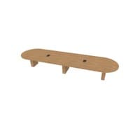  Racetrack Table 60 X192 w/Column Base 