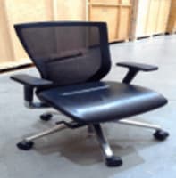 Chrome base mesh back Operators chair 