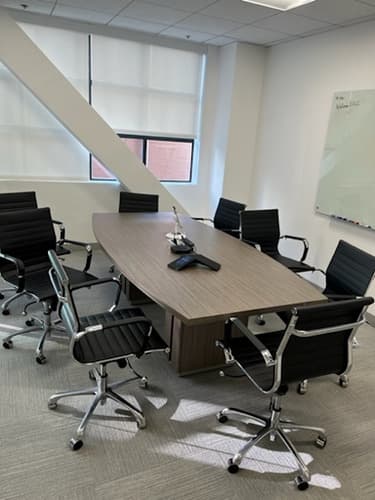 56" Boat-Shaped Conference Table
