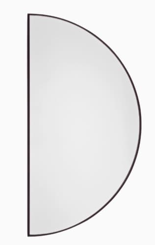 Mirror - 1/2 Circle, Burgundy