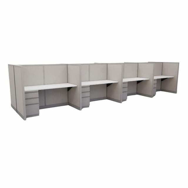 Remanufactured Avenir 53H Row of 8 Workstations