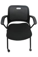 Allsteel Get Set Nesting Chair (Black Patterned)