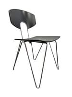 Kusch & Co Mikado 1800 Stackable Side Chairs by Walter Leeman, Oval Back