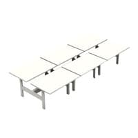 Dual Height-Adjustable Benching