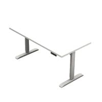 Mid-HAT Height Adjustable Table, 30X60, white top-white base